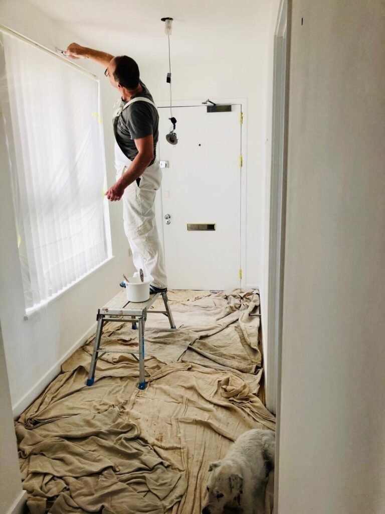 dog and painter 768x1024